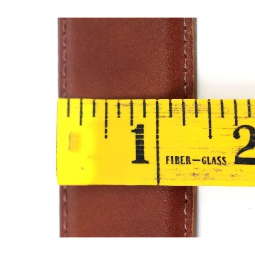 Nordstrom BROWN GENUINE LEATHER 1 3/8